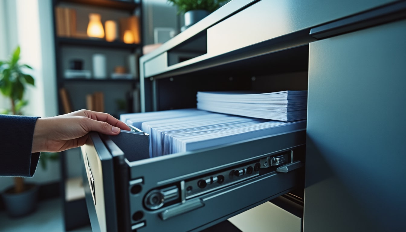 Coffre-fort pour la fiche de paie : sécurité et gestion simplifiée